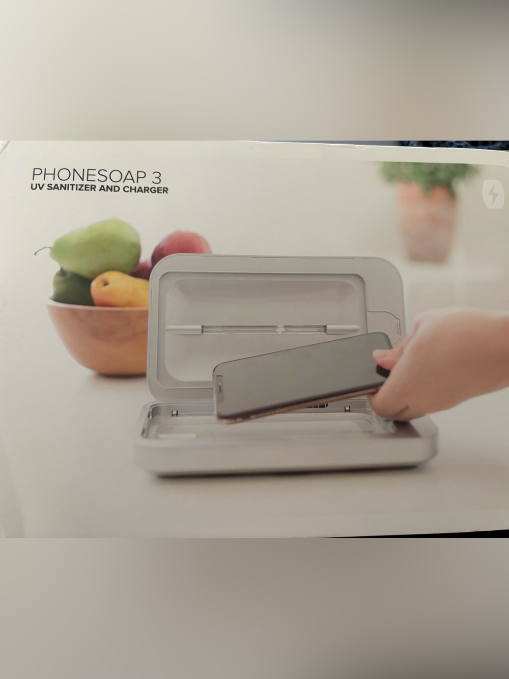 Phone Soap 3 UV Sanitizer and Charger - White